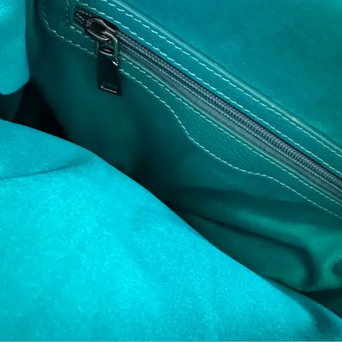 Beck Pack Italian Leather Beck Bag Backpack Tote Turquoise Green