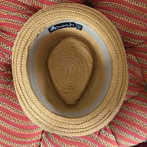 Epoch Tan Straw Fedora sz S/M