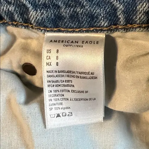 American Eagle  Outfitters Skater Distress High Rise Jean Shorts Size 8