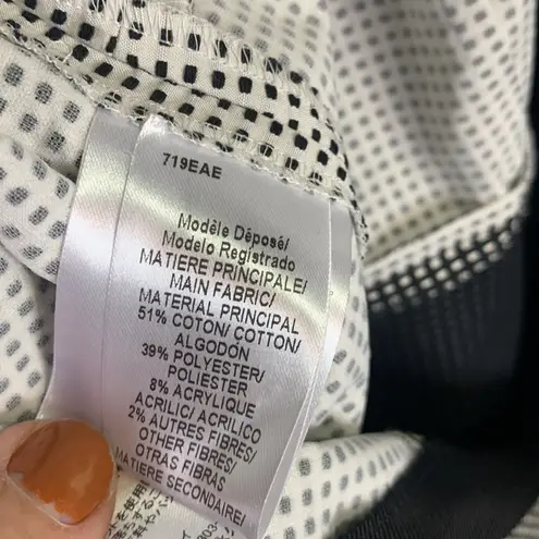 Paule Ka Paris Modern Black White Geometric Sleeveless Shift Dress W