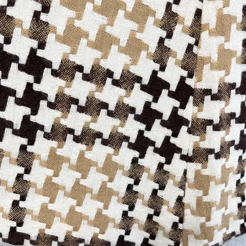 Perry Ellis VTG 90s Houndstooth Skirt Womens 4 Academia Schoolgirl Classic