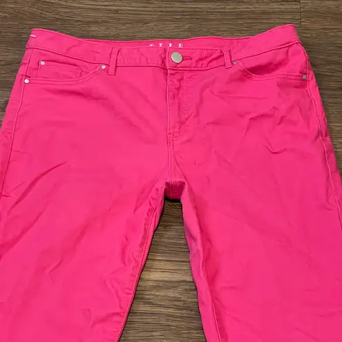 Elle Hot Pink Skinny Pants Size 14