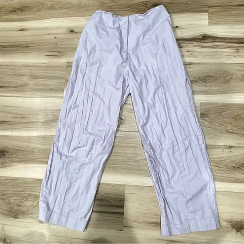 ATM Anthony Thomas Melillo Poplin Wide Leg Crop Pants Purple Women’s 12