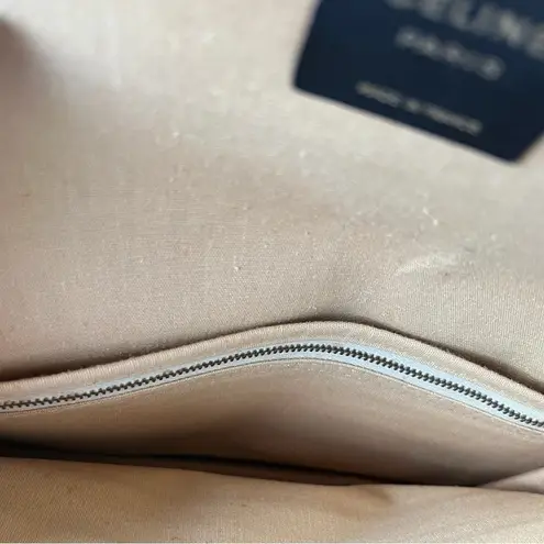 CELINE Vintage Women’s Envelope Clutch with Gold Tone Hardware Timeless Luxury