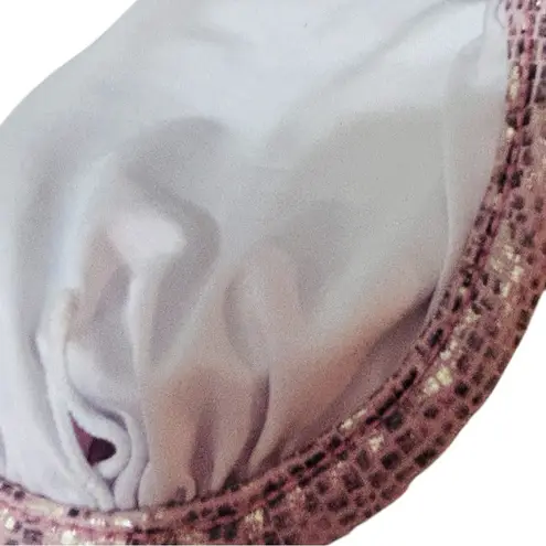 Pink Animal Print Bikini Set Halter Top Swimsuit Sexy Beach Wear Small