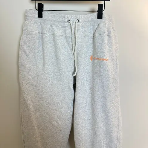 FREE PEOPLE Movement Undefeated Swestpants in Light Heather Grey Size Large Gray