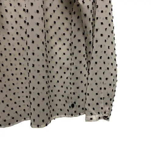 Scotch & Soda Maison Scotch Red Swiss Dot Top Long Sleeve Blouse 3 See Through