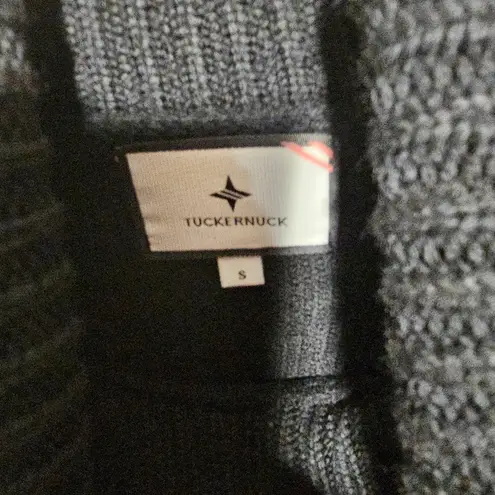 Tuckernuck Black and Gold Cowl Turtleneck Sweater