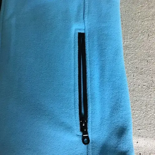 Vail Colorado Womens Fleece Jacket Full Zip Long Sleeve Zipper Pockets Blue Sz S