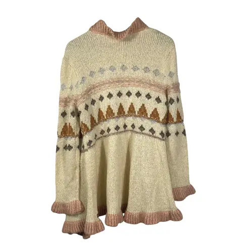 Matilda Jane Open Front Cardigan Sweater Women S Fair Isle Knit Long Sleeve NWT