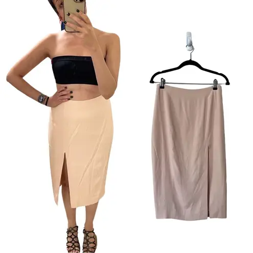 L'Agence NWT Pencil Midi Skirt Blush Pink Size 4