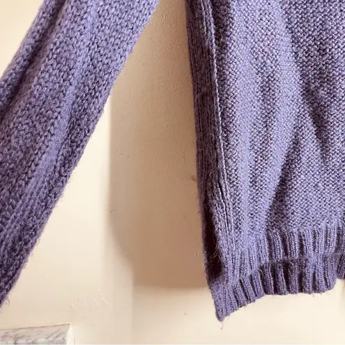 Wooden Ships Mohair Wool Blend Cowl Neck Sweater Purple size S/M