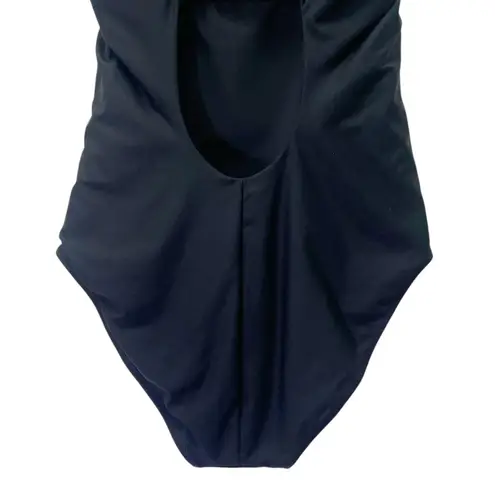 Athleta  Keyhole One Piece Swimsuit Black Size MT Medium Tall UPF 50 Bathing Suit