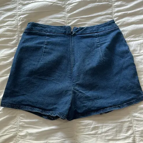 Blue Blush  Denim Skort