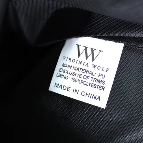 NEW Virginia Wolf Mimi Curateur Golden Woven Clutch Bag Tassel Faux Leather Gold