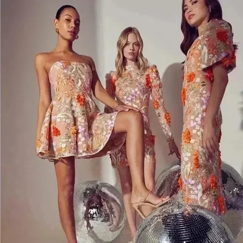 Elliatt NWT Discotheque Dress in Multi Orange Size XS