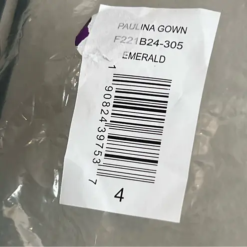 NWT Sachin + Babi Women’s Paulina Emerald Gown Size 4 Green