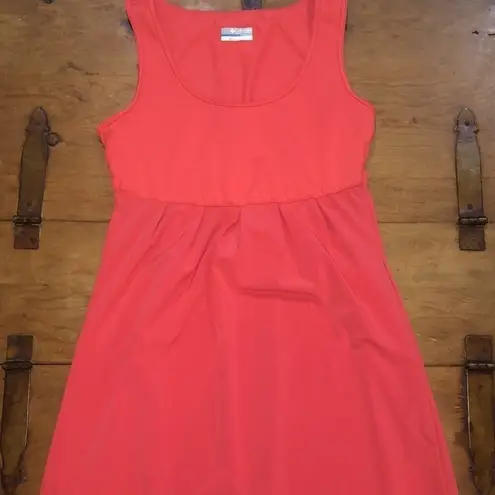 Columbia  Titanium Omni Shade Coral Sleeveless Dress Size Small thumbnail 2