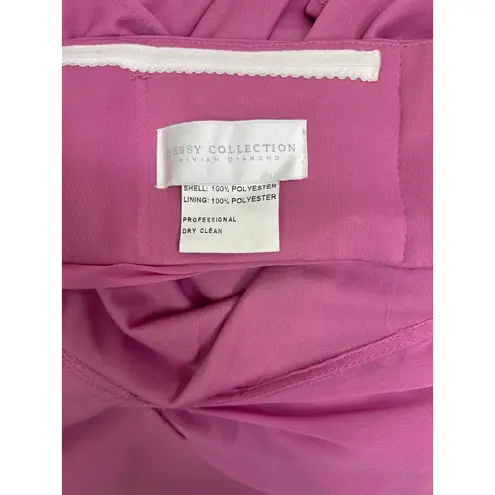 Strapless Empire Waist Chiffon Gown in Orchid Pink
Dessy Collection Pink Size 14