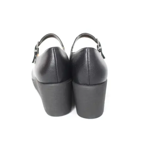 SOUL by Naturalizer Adore Mary Jane Wedge Size 8W NIB Black