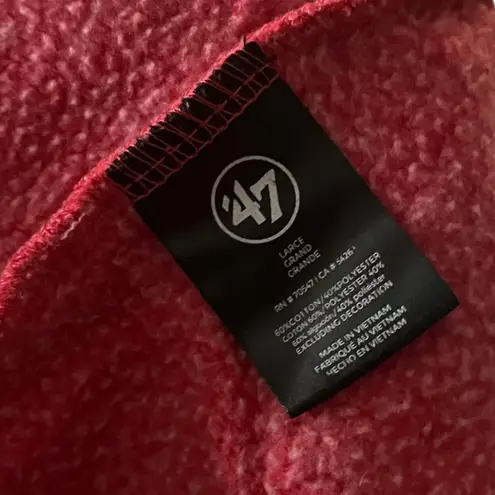 47 Brand Kansas City Chiefs Cropped Sweatshirt Red Black Sporty Womens L