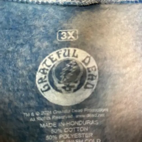 Grateful Dead Summer Tour 1987 Rock Band Tie-Dye Oversized Hoodie Size 3X