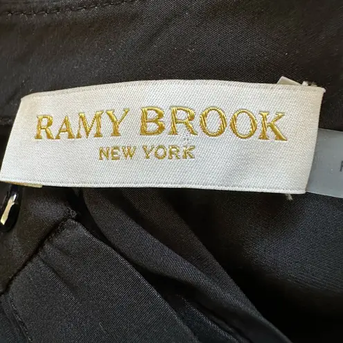 Ramy Brook Tracey Button-Front Crop Jumpsuit black size Large