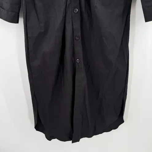 Modern Citizen Taylor Dress Size Large NEW Off Shoulder Shirt Midi Black NWOT