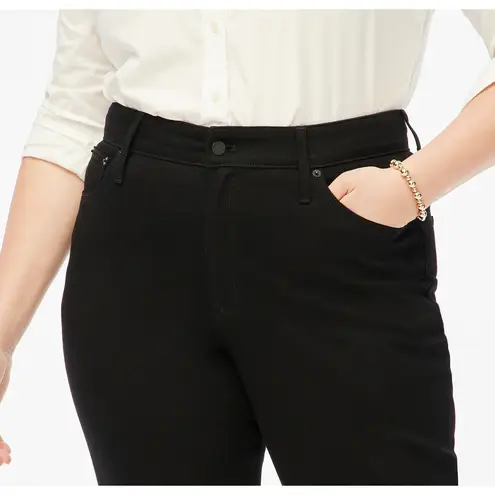 J.Crew  Petite Curvy Essential Straight Black Jean All Day Stretch US 28P NWT