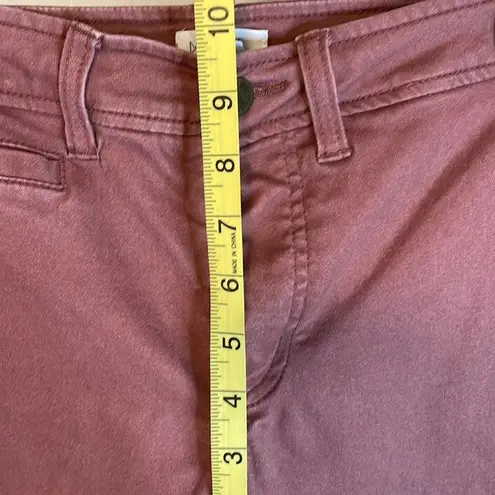 Market & Spruce Skinny Pants Crop Flat Front Functional Pockets Rust Women's 12