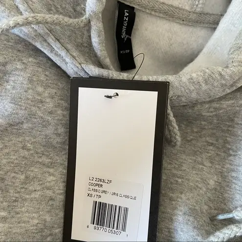 Lazypants Grey Hoodie XS Sweatshirt Plush Hooded Loungewear NWT Womens Cozy Gray