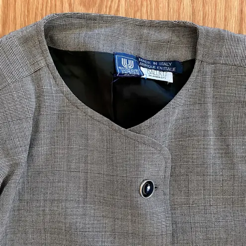 Emanuel Ungaro Parallele Gray Stripe Blazer Skirt Set Womens 6 - Image 5