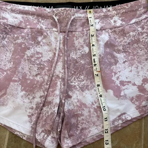 Jo + Jax Shorts Womens Size Large Pink Tie Dye Casual Athletic Short Shorts