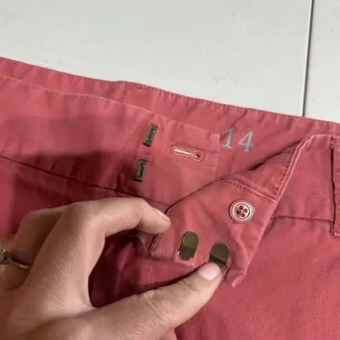 J. Crew Women’s 9" Frankie bermuda chino short Size 14 Pink
