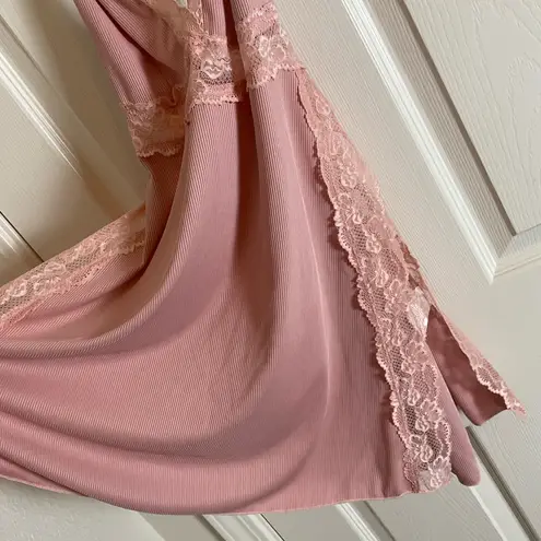 Pink Lace Trim Slip woman’s top size medium