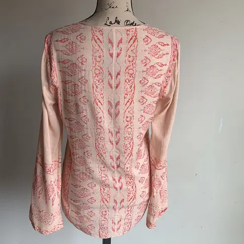 BCBGMAXAZRIA  Boho V-Neck Blouse