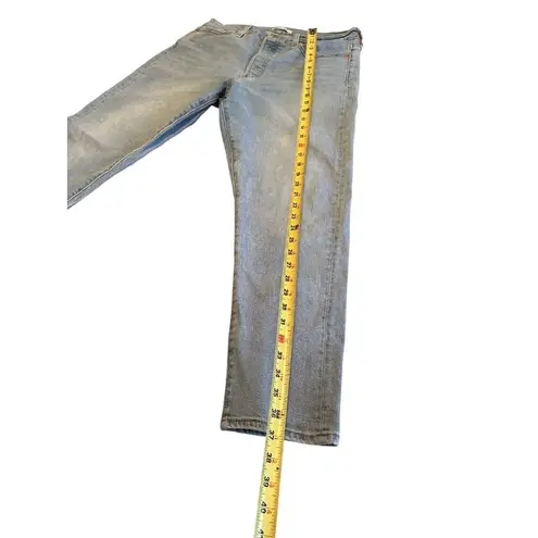 Levi Strauss & CO. Levis Wedgie Fit Womens High-Rise Straight Leg Jeans Size 32 Light Blue Denim