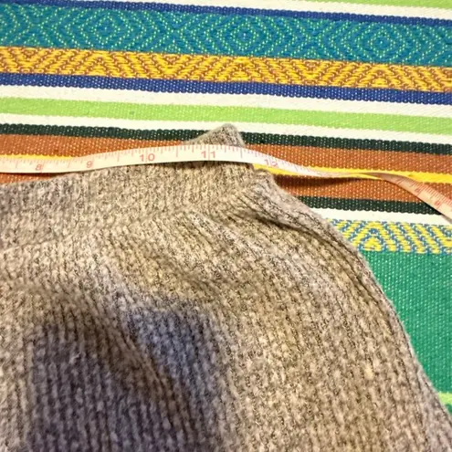 Gaze Ribbed Knit Shorts with Ruched Tie Sides in Heathered Grey Beige size XS Tan