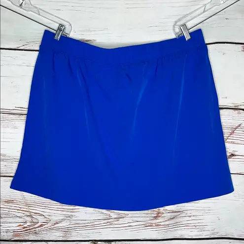 Denim & Co. Beach 24W Blue Quick Dry Bathing Suit Swim Skort