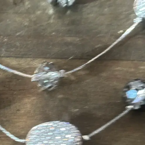 Ross Simons Ross + Simmons multi chain layered paved station bead necklace and earrings set