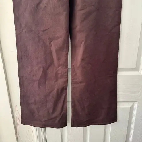 Loft Ann Taylor  NWT Belted High Rise Wide Leg Jeans In Iced Espresso 32/14 New