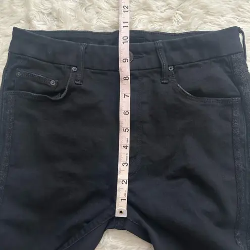 MOTHER Denim Mother Jeans High Waisted Looker Ankle Fray in Guilty Party Racer Skinny Sz 27