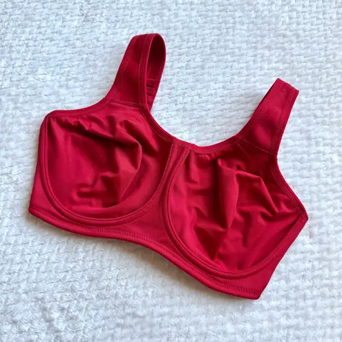 Wacoal 855170 Simone High Impact Sports Bra 32DDD Red Unlined Underwire Active