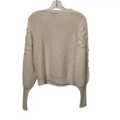 autumn cashmere Cream Popcorn Cable Knit Sweater Womens Size Small