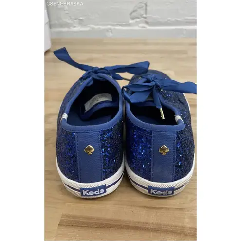 Keds  Royal Blue Kate Spade x Glitter Lace-up Sneakers Sneakers Preppy - Size 9.5