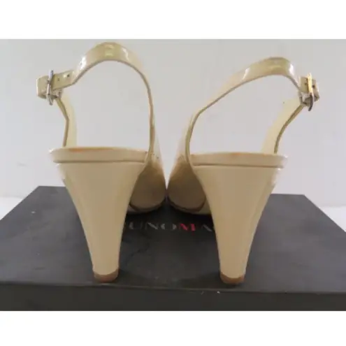 Womens Bruno Magli Sling Back Pump Patent Leather Size 6.5