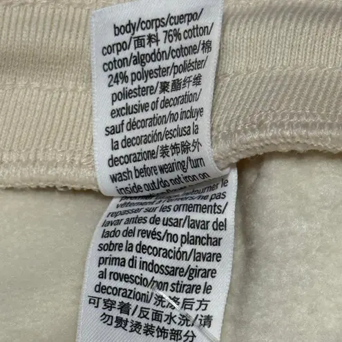 PINK - Victoria's Secret Victoria’s Secret PINK Ivy Fleece Flare Pants Ivory Women’s Large NWT