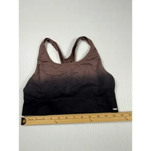 Victoria secret PINK Ombre Sports Bra Racerback Athletic Brown Black M Size M