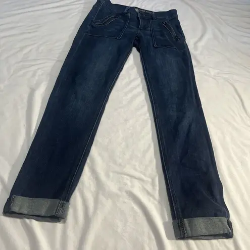 New York And Company Dark Wash Ankle Leggings Sz 0