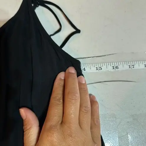 Talula Women's Sleeveless Tiered Scoop Neck Mini Summer Dress Black Size Small